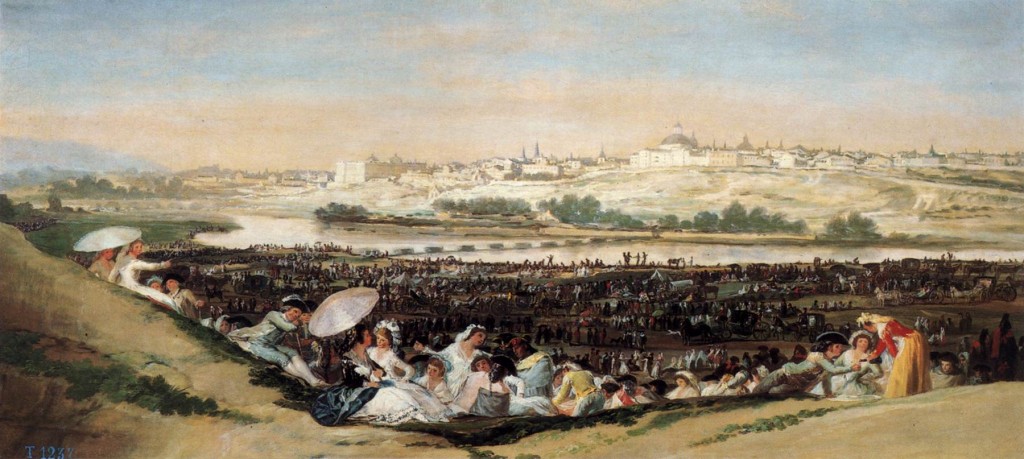 Pradera de San Isidro por Goya
