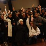 Grupo de estudiantes españoles en clase de flamenco, TANDEM Madrid