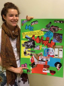 Juliette Boury, Spanish and a passion for Almodovar Cinema - Portrait and Poster