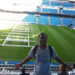 Lucas Pereira no Estádio Santiago Bernabéu