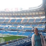 Mariana Carreiro no Estádio Santaigo Bernabéu