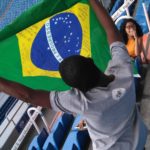 Alunos na estádio Santiago Bernabéu