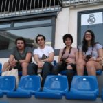 Alunos na estádio Santiago Bernabéu