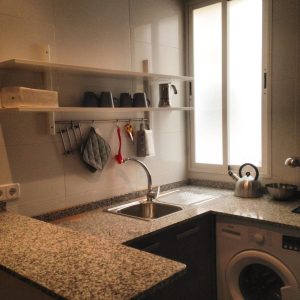 Summer shared flat kitchen, TANDEM Madrid