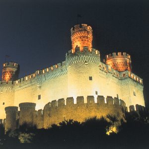 Manzanares Castle at Night