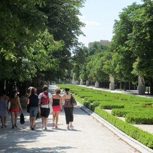 Walking in El Retiro, Madrid
