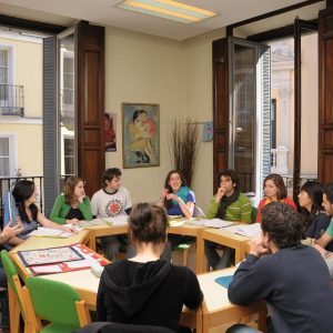Students in class, TANDEM Madrid