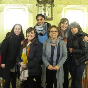 Spanish group with Cristina and Mabel