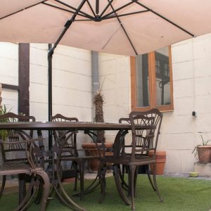 TANDEM Madrid, courtyard table